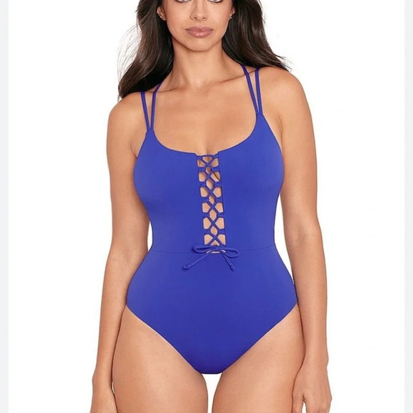 NWOT Skinny Dippers by miraclesuit suga babe one piece swimsuit 15066 - Picture 1 of 9